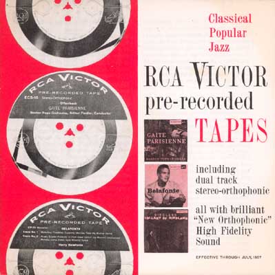 RCA Victor pre-recorded 2-Track STEREO Reel-to-Reel tapes 1957-59